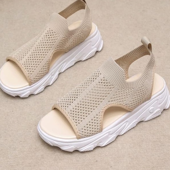 NEW mesh platform wedge sandal/ sneaker, 38 (7.5) - Picture 4 of 4